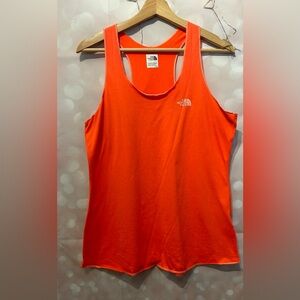 North Face Women’s Large Neon Orange Play Hard Tank Top Activewear
